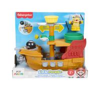 Fisher-Price Little People My Mario Galeone di Bowser, Giocattolo per Bimbi Piccoli, playset con Personaggio per Il Gioco di finzione nell'età prescolare, per Bambini dai 18 Mesi in su, JHG62