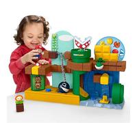 Fisher-Price Little People - Le Avventure di Mario, set ispirato a Super Mario con pulsanti interattivi e suoni, include personaggio Mario e pezzo accessorio Fire Flower, 1+ anni, JHG61