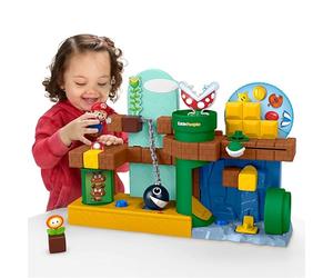Fisher-Price Little People Playset Le Avventure di Mario | Playset con Mario e 1 accessorio, suoni videogioco, interattivo, abilità motorie complesse, dai 18 Mesi, JHG61