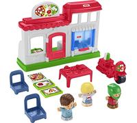 Fisher-Price - Little People Playset Pizzeria Pronta Consegna con Veicolo e Personaggi, Giocattolo per Bambini 1+ Anni, HBR79