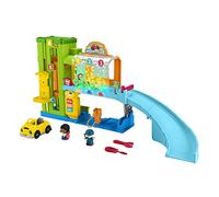 Fisher-Price Little People - Set da gioco con rampa per auto e astine, per bambini, versione multilingue (lingua italiana non garantita), HRB35