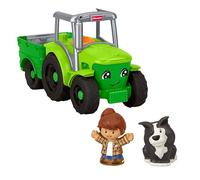 Fisher-Price Little People - Trattore, Set con Veicolo agricolo Musicale e 2 Personaggi del Contadino e del Cane Inclusi, Giocattolo per Bambini, 1+ Anni, JGX12