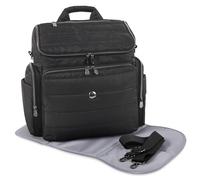 Fisher-Price Madison, borsa a tracolla per pannolini e borsa per pannolini, con fasciatoio pieghevole a 6 strati, tasca termica per biberon, tasca elettronica, cinghie per passeggino e doppia chiusura