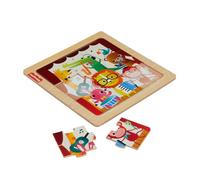 Fisher-Price Mini puzzle in legno Include 1 puzzle con 9 pezzi facili da collegare.