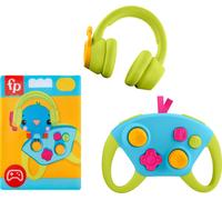 Fisher-Price Newborn Toys Level-Up Little Gamer Gift Set, Baby Rattle Teether &