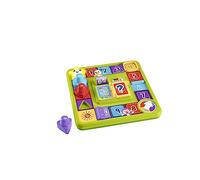 Fisher-Price Pannello Interattivo di Cagnolino, gioco sensoriale per neonati con luci e contenuti didattici Smart Stages, giocattolo per bambini, 9+ mesi, Edizione: Tedesco, HRB74