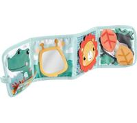 Fisher-price - pannello interattivo tummy time, gioco sensoriale, 8 pannelli con immagini di amici animaletti e suoni per tante attività e per esplorare, giocattolo, 0+ anni, hml63
