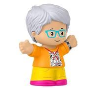 Fisher-Price Parte di ricambio per casa delle bambole da collezione JCW82, set da gioco JCW82 - Figura di ricambio per insegnante nonna dai capelli bianchi con occhiali
