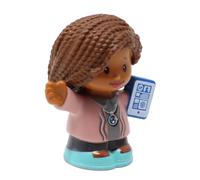 Fisher-Price Parte di ricambio per casa delle bambole da collezione Little People Surprise & Sounds FRT08 - Figura di ricambio per mamma esecutiva afroamericana - Tablet con trasporto