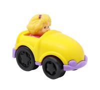 Fisher-Price Parte di ricambio per Little People Wheelies Loops 'n Swoops Amusement Park Garage Playset X0057 - Ricambio auto gialla Wheelies con Sarah Lynn Figure Driving