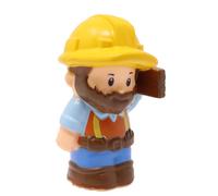 Fisher-Price Parte di ricambio per piccoli autista di camion con cassone ribaltabile da collezione DFT45 - Sostituzione operaio edile autista di camion con cassone ribaltabile con barba e cappello