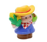 Fisher-Price Parte di ricambio per set da gioco da collezione di piccole persone, stalla con animali da fienile, suoni della fattoria, 77973, figura di ricambio per contadino Jed in cappello di paglia