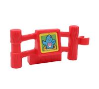 Fisher-Price Parte di ricambio per set da gioco da collezione Little People Animal Suoni Zoo Farm Safari 77949 - Palo di recinzione rosso di ricambio con adesivo per uccelli