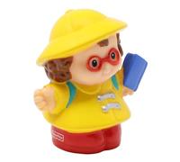 Fisher-Price Parte di ricambio per set da gioco da collezione Little People School Bus o Rainy Day 77873 - Figura di ricambio per bambina Maggie che indossa un impermeabile giallo e stivali rossi che