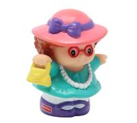 Fisher-Price Parte di ricambio per set da gioco da collezione Little People Tea Party B3004 - Figura di Maggie di ricambio vestita in abito verde con cappello