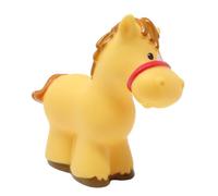 Fisher-Price Parte di ricambio per set da gioco K7925 da collezione per piccoli animali da fienile con suoni di animali della fattoria - Figura di cavallo marrone chiaro con criniera e coda marroni