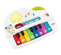 Fisher-Price Pianoforte di Cagnolino Ridi & Impara, Pianoforte Giocattolo Portatile con Luci, Musica, Versi degli Animali, Contenuti Educativi e 4 Modalità di Gioco, Edizione: Tedesco, GFK01