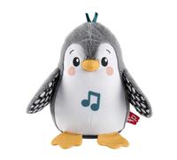 Fisher-Price - Pinguino Dolci Coccole, peluche sensoriale con musica e ali che s