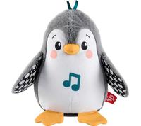 Fisher-Price - Pinguino Dolci Coccole, peluche sensoriale con musica e ali che si muovono, per il gioco interattivo da distesi sul pancino, giocattolo per bambini, 0+ anni, HNC10