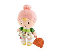 Fisher-Price - Prima bambola coccole e suoni, giocattolo morbido sensoriale con dentaruolo arcobaleno e suoni per incoraggiare il gioco di ruolo, giocattolo per bambini, 6+ mesi, HXK44