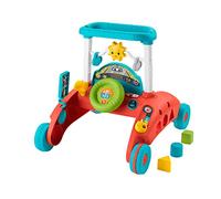 Fisher-Price Primi Passi al Volante, giocattolo ispirato a una macchina che incoraggia i bambini a camminare, Giocattolo per Bambini 6-36 Mesi, Versione Inglese+Italiano+Portoghese+Spagnolo HJP46