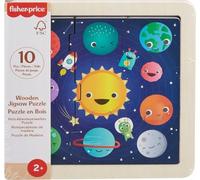Fisher-Price Giocattolo per bambini Puzzle Pianeti divertenti in legno per bambini dai 2 anni in poi
