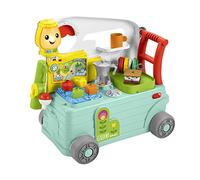 Fisher-Price - Ridi e Impara Camper 3-in-1, Giocattolo a Spinta per Primi Passi e Centro attività Musicale, Giocattolo per Bambini 9-36 Mesi, HCK51