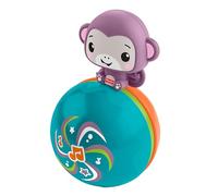 Fisher-Price - Scimmietta Musicale Equilibrista, palla musicale con suoni e movimento oscillante da lanciare ed inseguire, per muoversi ed imparare a gattonare, 9+ mesi, JLB95