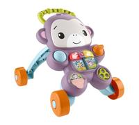 Fisher-Price - Scimmietta Viola Primi Passi, Set per Imparare a Camminare con Musica, luci e attività, 2 modalità di Gioco da seduti e in Piedi, Giocattolo per Bambini, 6+ Mesi, JGW90