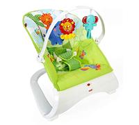 Fisher-Price Seggiolino Sdraietta con Nuovo Design, Arco Giochi Rimuovibile e Rivestimento Lavabile, dai 0+ Mesi, CJJ79