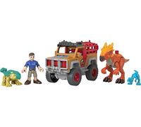 Fisher-Price Set con Personaggio Imaginext Jurassic World Nuove Avventure Dinosauri in Fuga, Giocattolo per Bambini 3-8 Anni, HCR94
