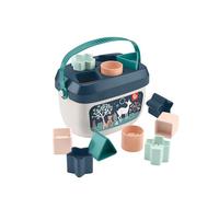 Fisher-Price Set di Gioco Primi Cubetti per Bebè, Motivo Cerbiatto | Gioco impilabile, 10 forme e secchiello, gioco di abbinamento, per bebè dai 6 mesi in su, HJP20