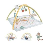 Fisher-Price - Palestrina Sensoriale, Tappetino interattivo per la Mobilità e Lo Sviluppo dei Sensi del Neonato, con 6 Giocattoli, giostrina e Koala, Suoni e Colori, 0+ Anni, JMN74