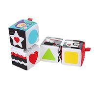 Fisher-Price Soffici Cubi Gira e Impara, Giocattolo per Apprendimento Sensoriale dei Bambini dai 3 Mesi, GFC37