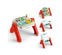 Fisher-price - tavolino attività 4 in 1, pannello interattivo e cavalletto d'arte, con luci, suoni e canzoncine