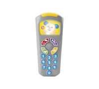 Fisher-Price Telecomando del Cagnolino Ridi & Impara, versione spagnola | Spagnolo castigliano, telecomando giocattolo, musica e luci educative, gioco bimbi dai 6 mesi, JNH87