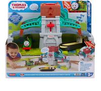 Il trenino thomas - bulstrode e ponte direzionabile, playset pista di 2,4 metri con locomotiva percy inclusa, luci e ponte mobile