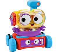 Fisher-Price Tino Robottino 4-in-1, Bambini Giocatolo Educativo con Tecnologia Smart Stages con Oltre 120 Suoni, Giocattolo per Bambini 6+ Mesi HDJ16, Edizione: Tedesco, HCK39