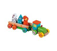 Fisher Price Treno Di Legno Leone Elefante Zebra Giocattolo Per Bambini