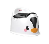 Fisher-Price Vasino per bambini a forma di pinguino, sedia portatile con manici per bambini e ciotola rimovibile