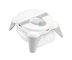 Fisher-Price Vasino Portatile 2 in 1 con Riduttore Rimovibile da Viaggio, per Neonati 0+ Anni, HBM74