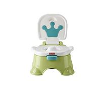 Fisher-Price - Vasino Sgabellino del Re per Bambini ai Primi Passi, con Sgabellino, Musica, Suoni e Riduttore per WC Rimovibile, Verde, per Bambini 18+ Mesi, HPY93