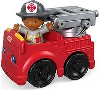 Fisher-Price Veicolo e Figura del Piccolo Popolo - Pompiere e Camion dei Pompieri