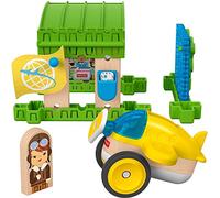 Fisher-Price - Wonder Makers l'Aeroporto, Set da Costruzione con più di 15 Pezzi Giocattolo per Bambini 3+ Anni, GLM43