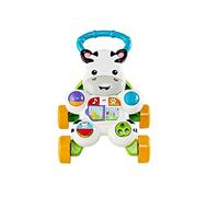 Fisher-Price Zebra Primi Passi Spingibile, Giocattolo Elettronico Educativo con Musica e Suoni, per Camminare, per Bambini di 6+ Mesi, Edizione: Tedesco Imballaggio ridotto, HBW56
