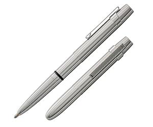 Fisher Space Pen Bullet Pen - Serie 400 - X-Mark Flat Cap Chrome w/Clip - Confezione regalo