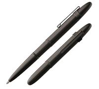 Fisher Space Pen matte Black Bullet Space penna con clip, a conchiglia (S400BCL)