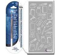 Fisher Space Ricarica penna a inchiostro nero 1,2,3 Pezzi di ricambio sottili, medi o larghi, ricariche pressurizzate scrive sott'acqua, su carta umida, grassa e capovolta (1, larghezza)