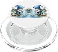 Fisherman Gnome Grandpa On The River For Fishing Buddies PopSockets PopGrip per MagSafe