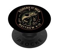 Fishers Men Matteo 4 19 Bibbia Verso Christian Citazione PopSockets PopGrip Adesivo